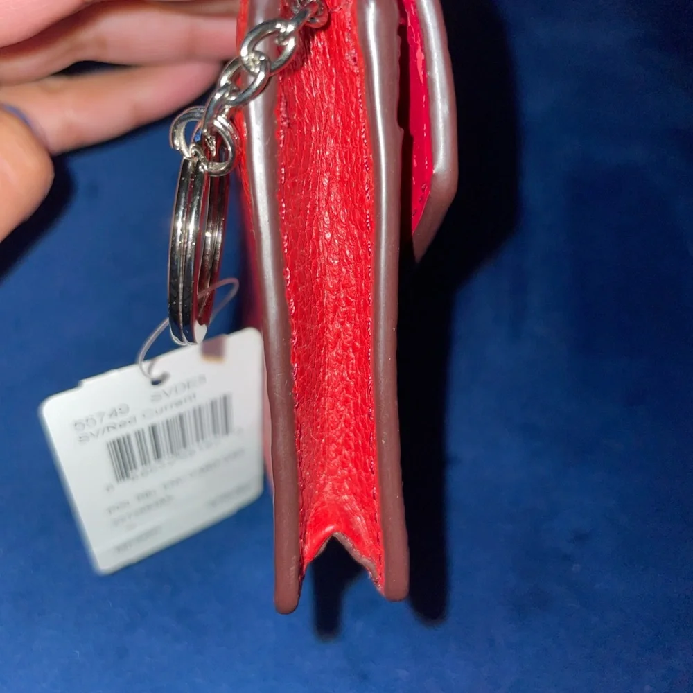 Coach Red Leather Wallet - Picture 5 of 7
